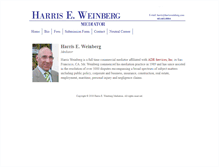 Tablet Screenshot of harrisweinberg.com
